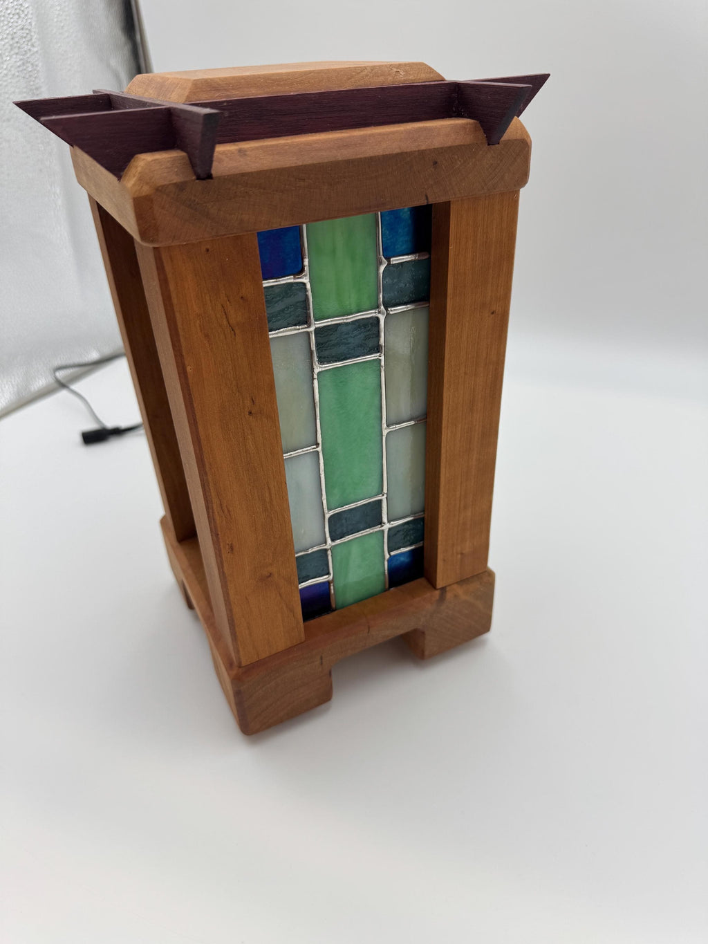Zen Lumina – Handcrafted Japanese-Inspired Stained Glass Lamp