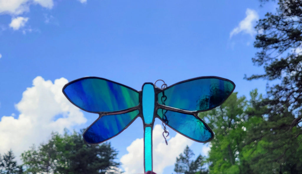Graceful Flight in Every Hue: Stained Glass Dragonflies - Explore a Kaleidoscope of Colors