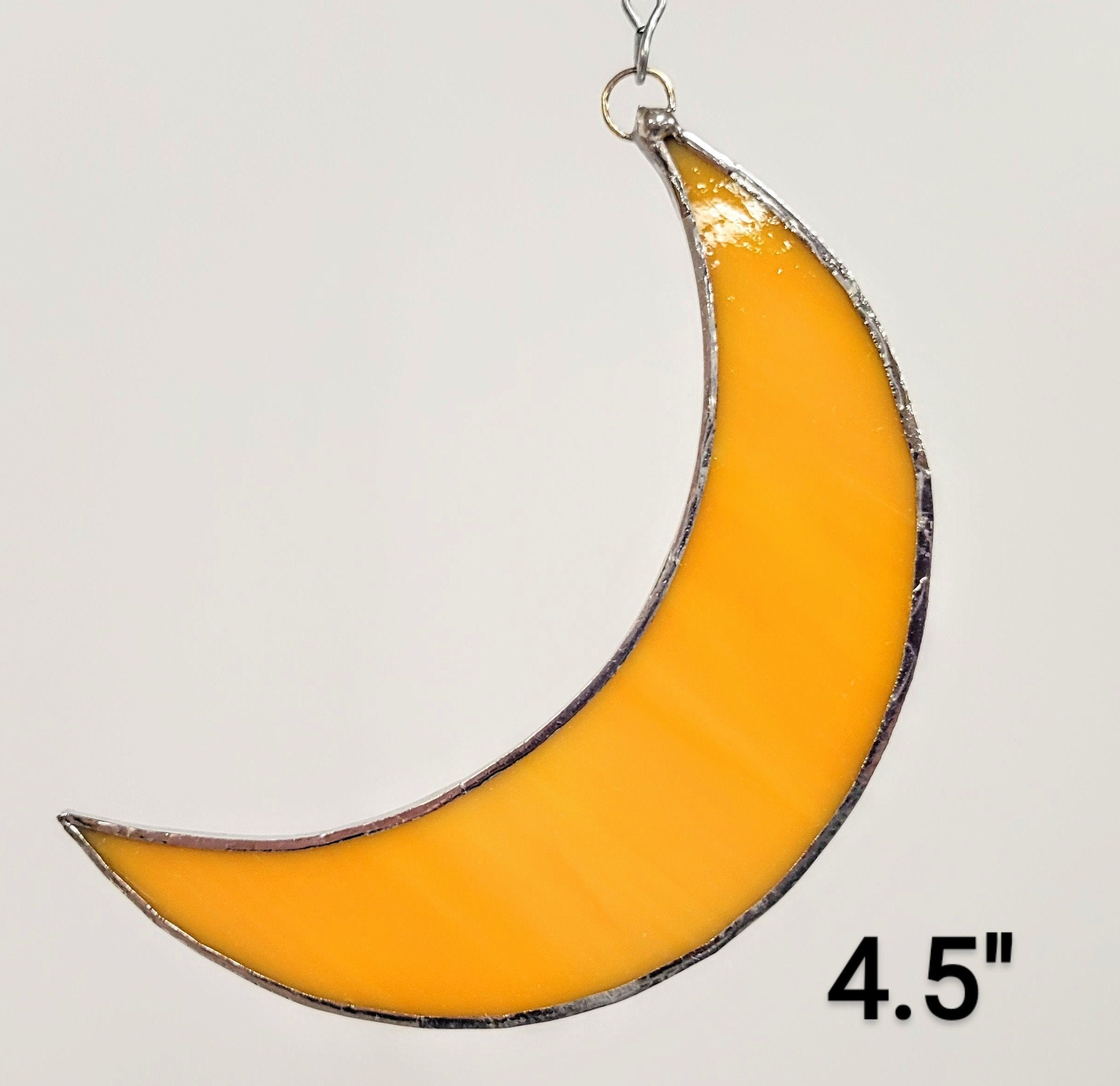 Stained Glass Crescent Moon