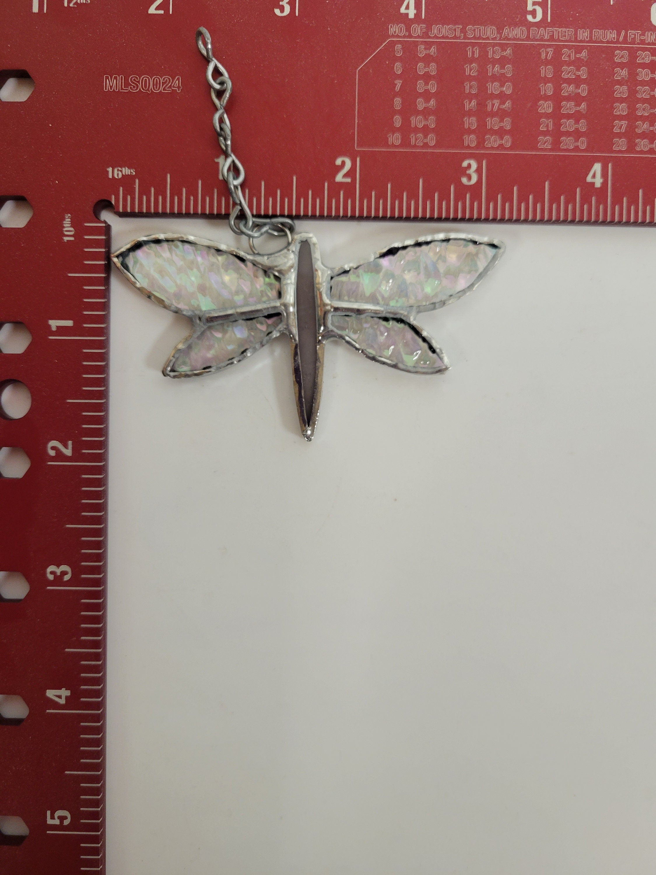 Whimsical Elegance in Miniature: Small Stained Glass Dragonfly - Choose Your Favorite Color