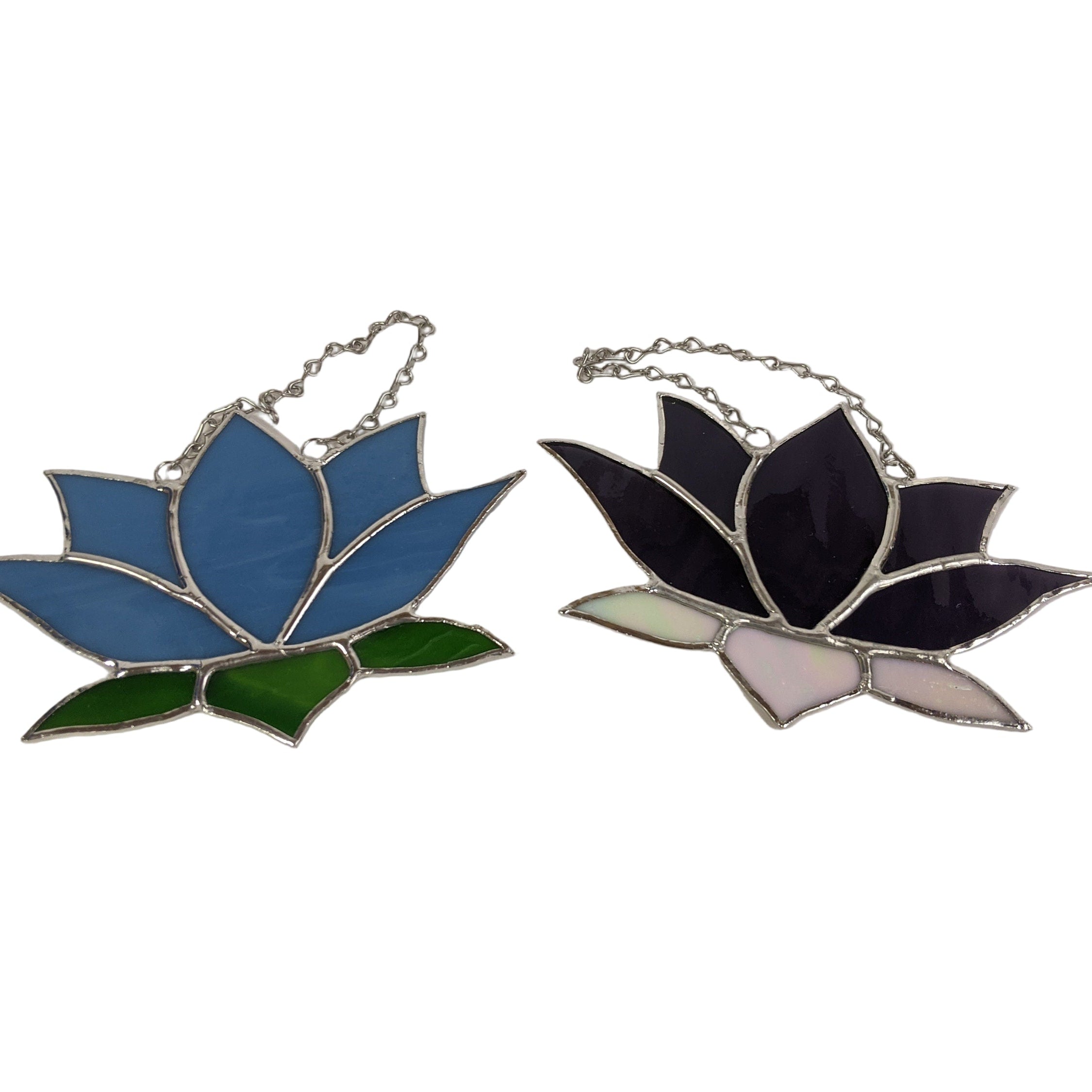 Stained Glass Lotus Flower - Serenity in Different Hues for Your Sacred Space