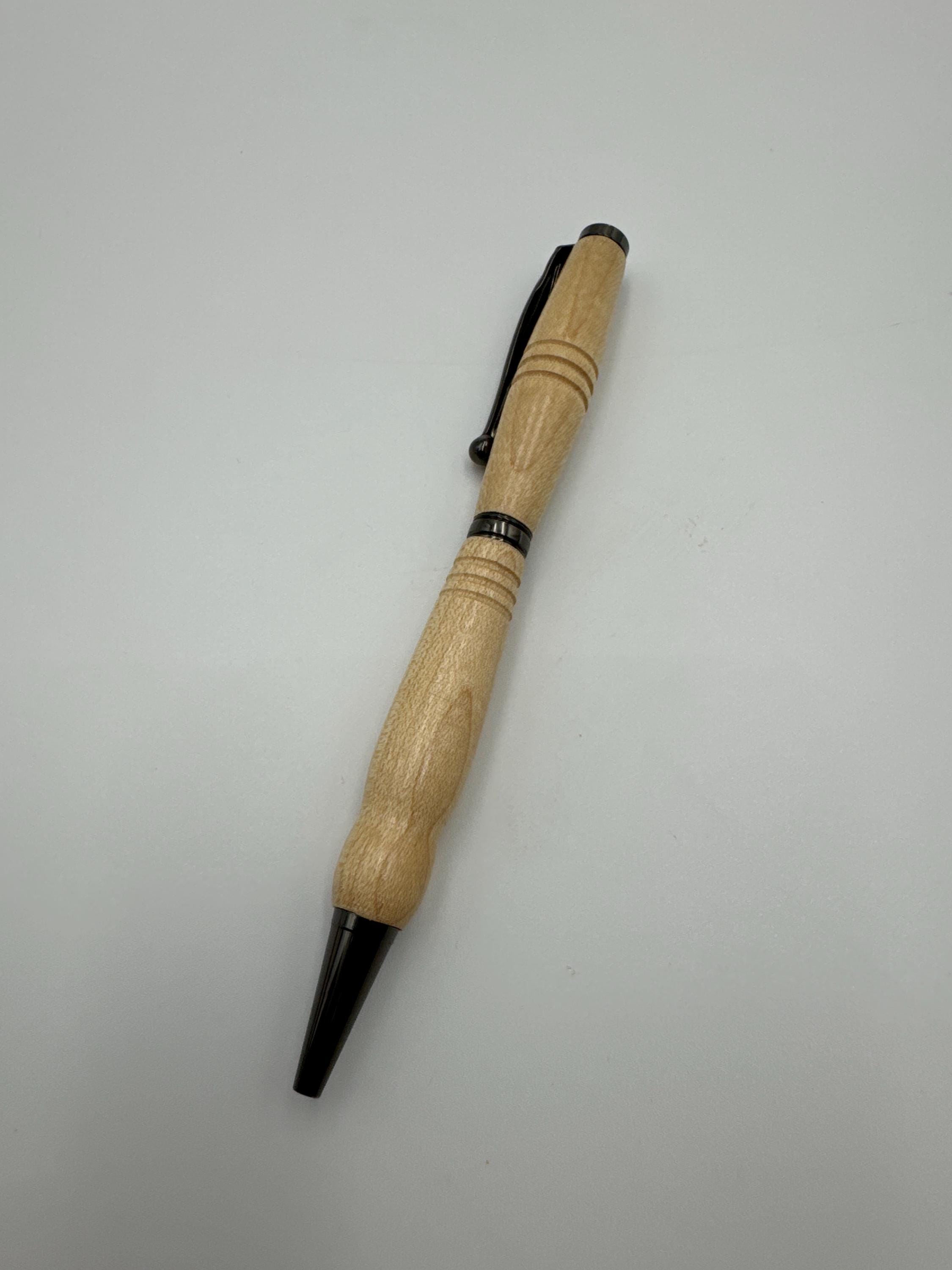 Hand-turned wooden twist pen- maple