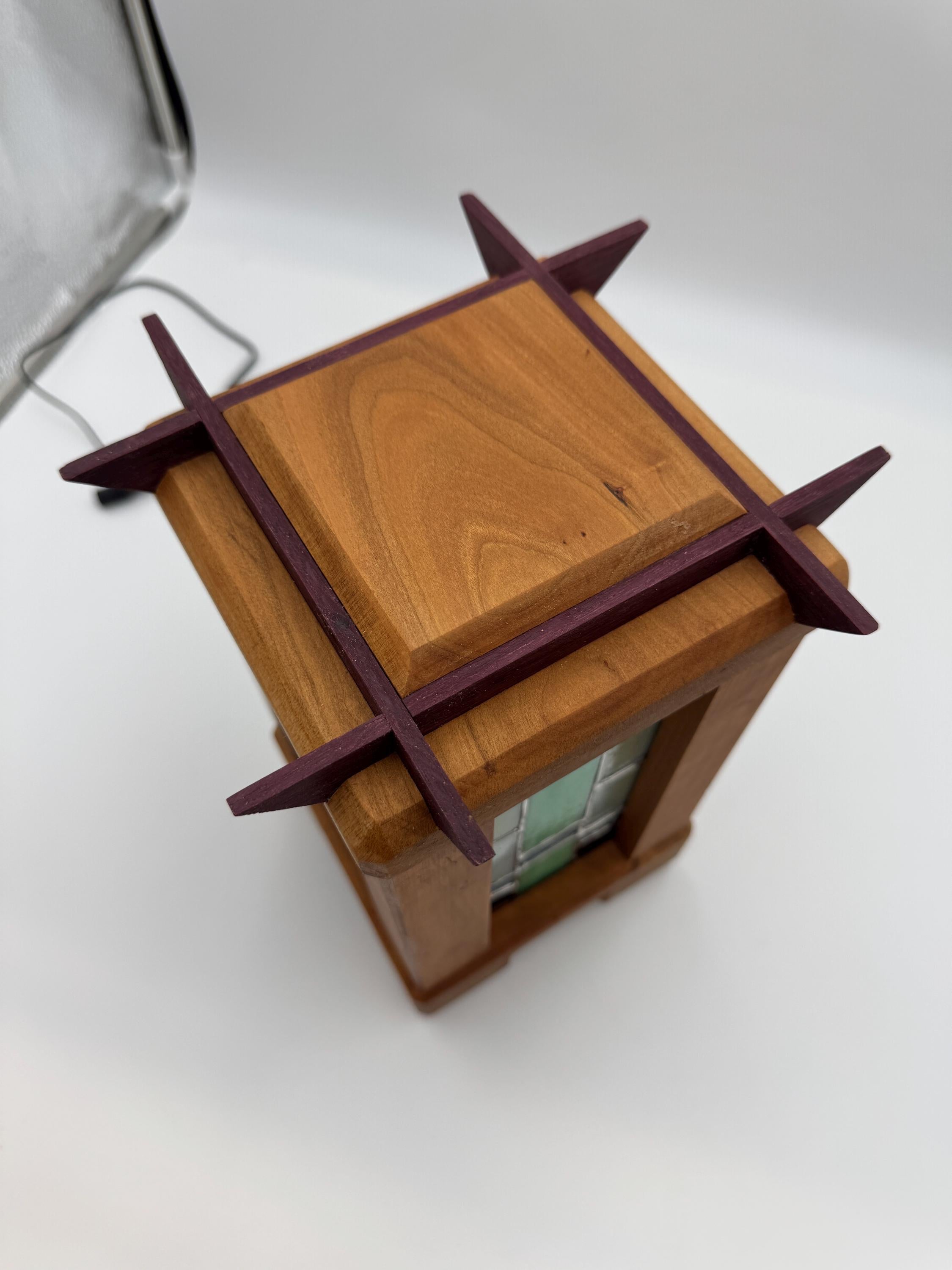 Zen Lumina – Handcrafted Japanese-Inspired Stained Glass Lamp