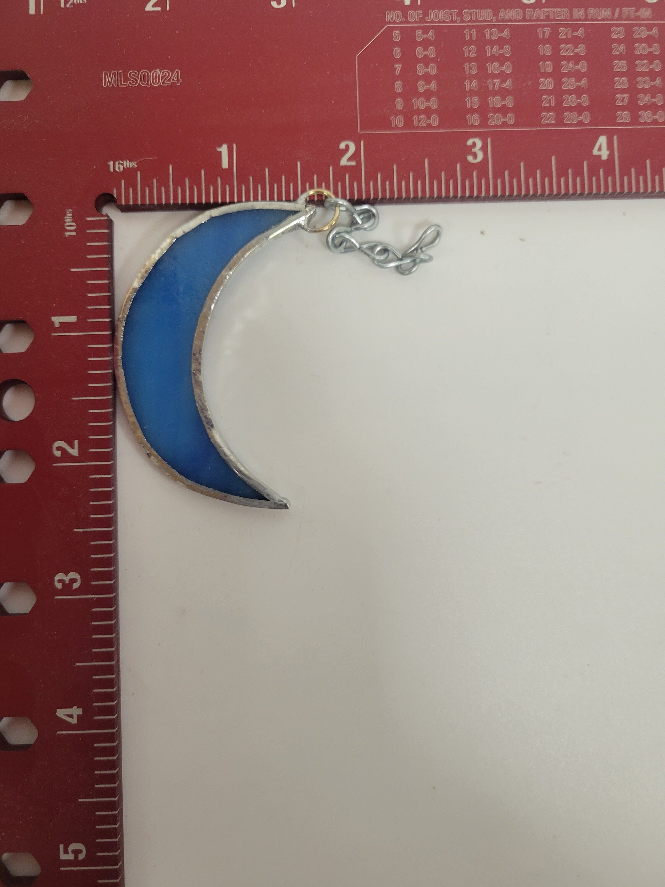 Stained Glass Crescent Moon