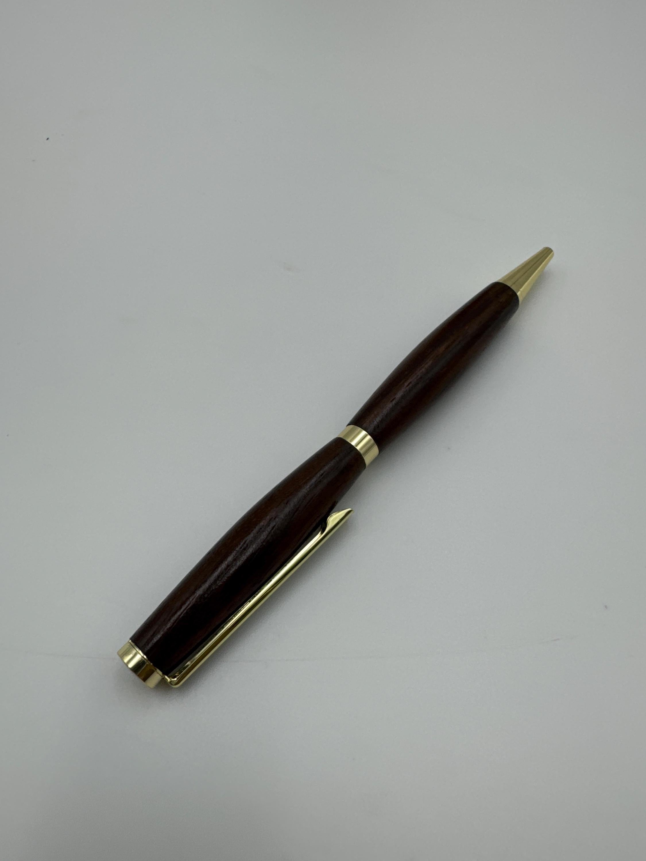 Hand-turned wooden twist pen- Katalox