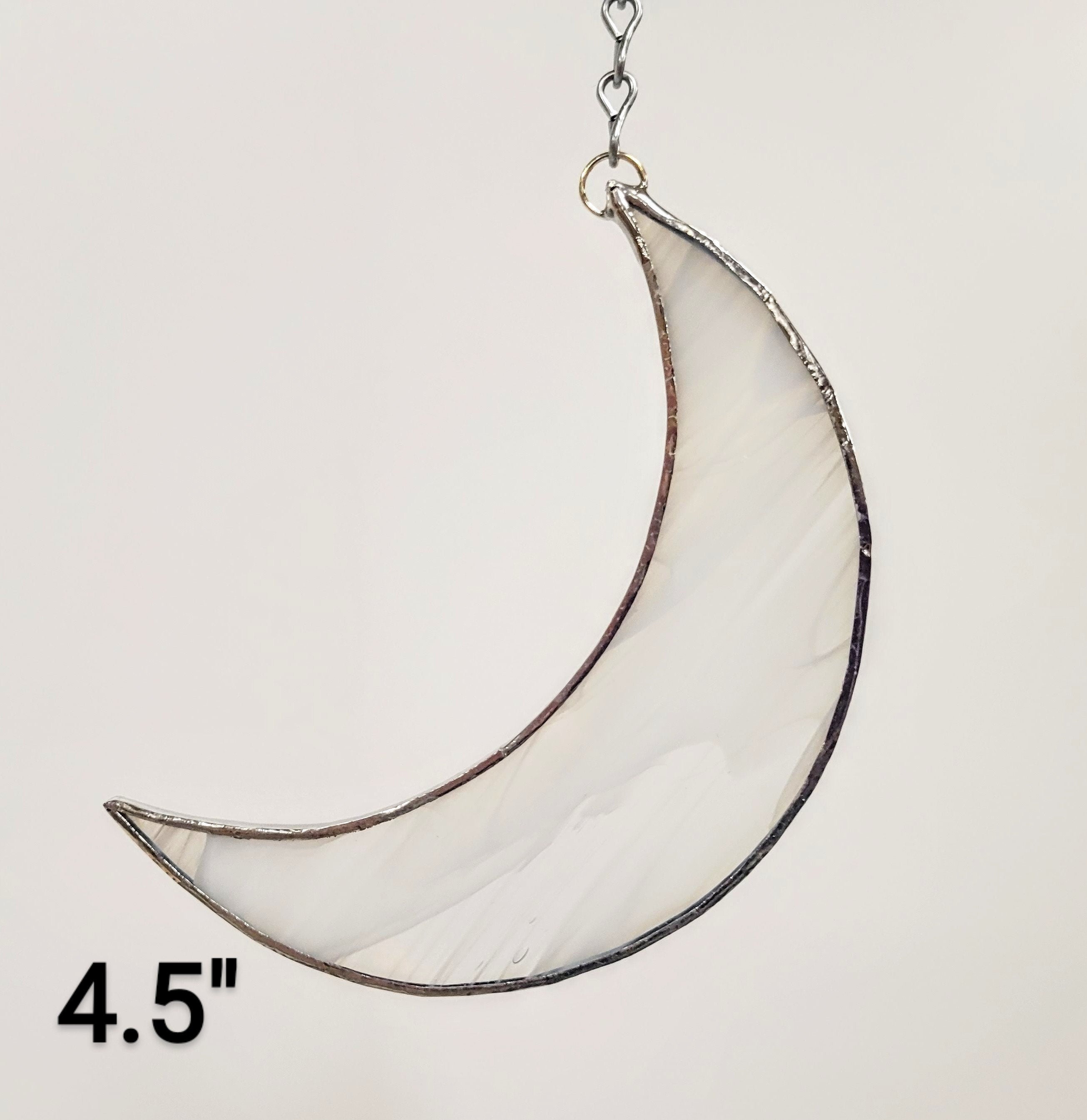 Stained Glass Crescent Moon