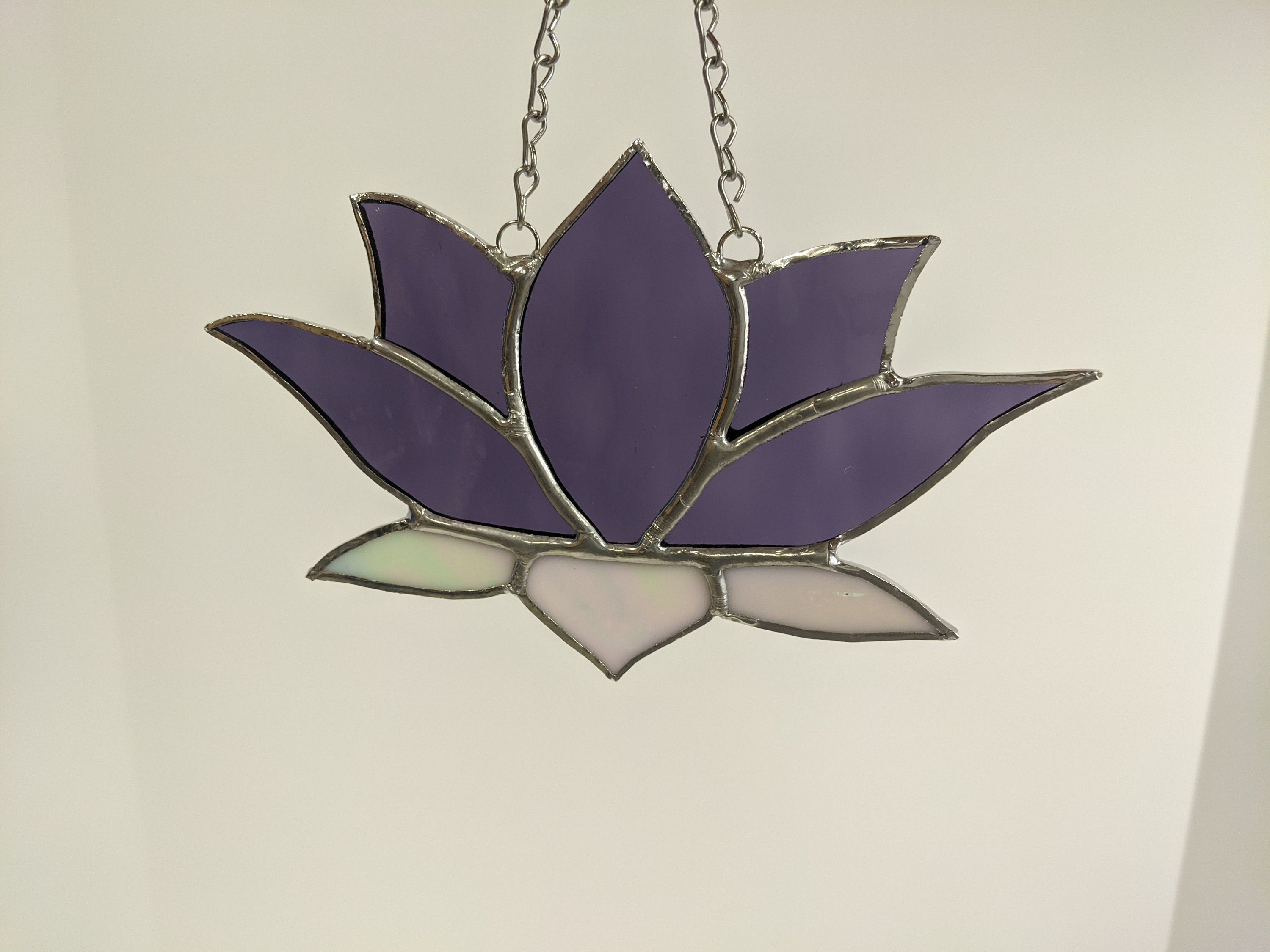 Stained Glass Lotus Flower - Serenity in Different Hues for Your Sacred Space