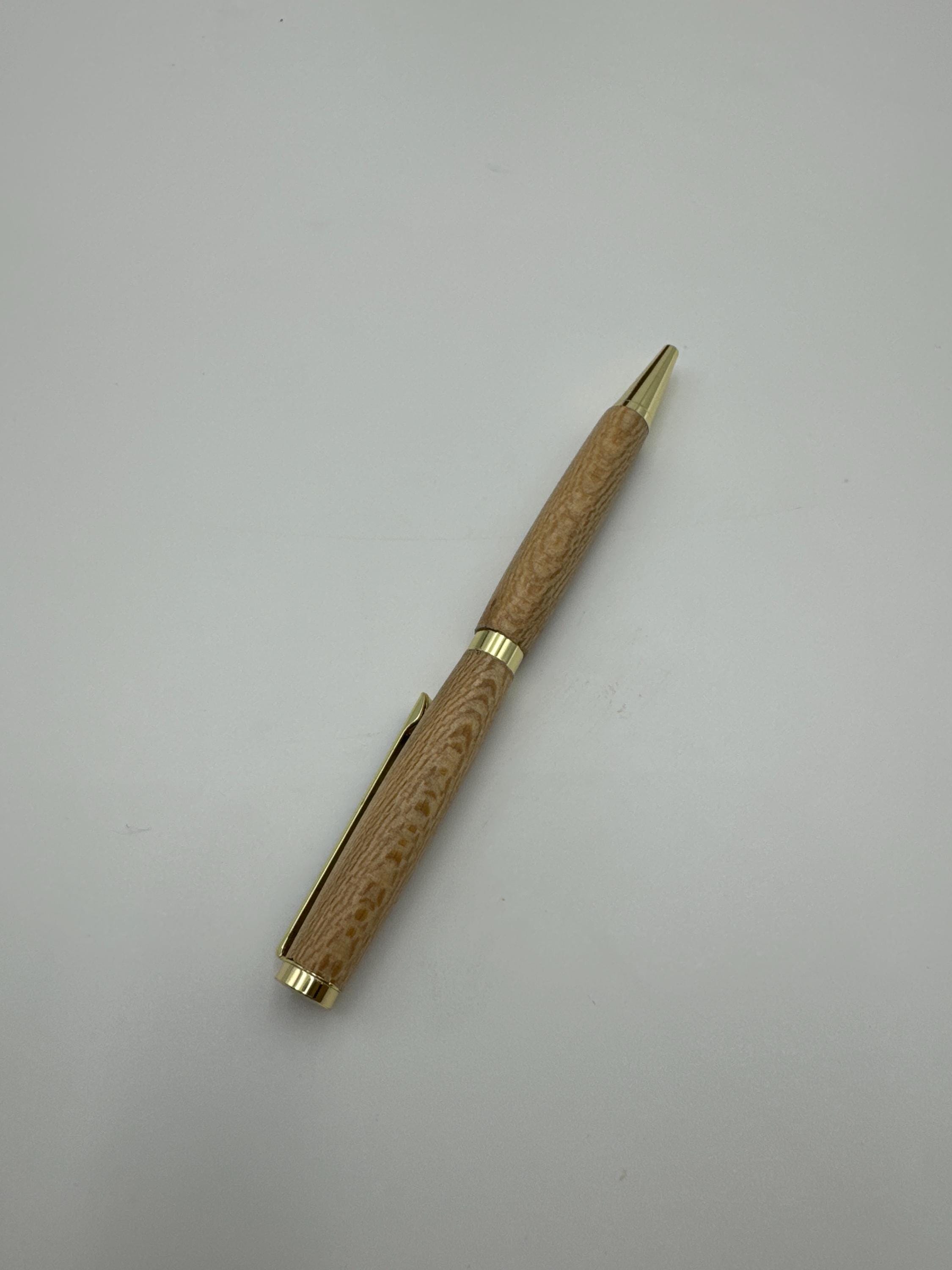 Hand-turned wooden twist pen- Ash