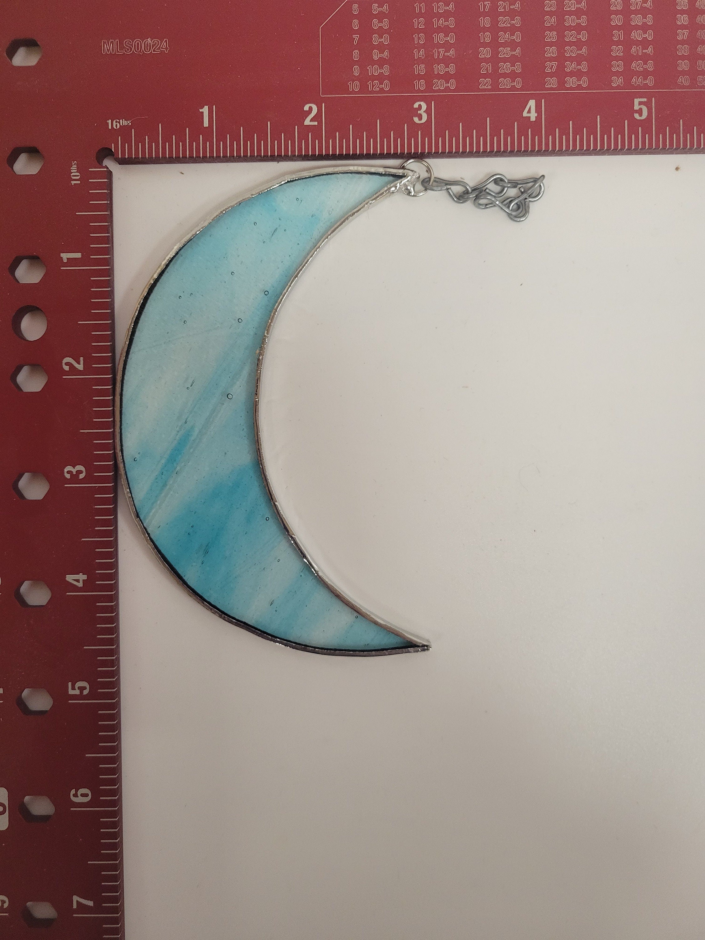 Stained Glass Crescent Moon