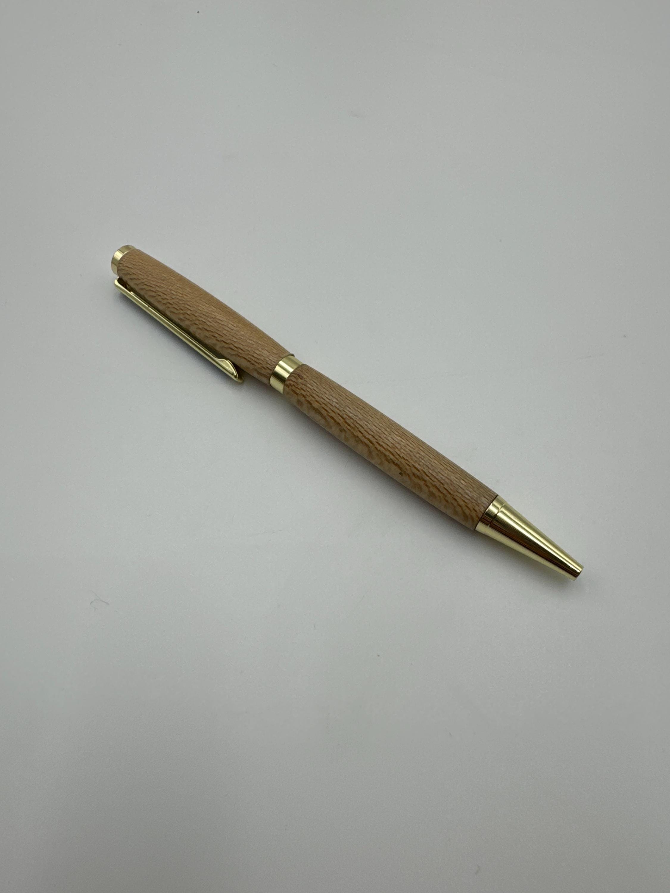 Hand-turned wooden twist pen- Ash