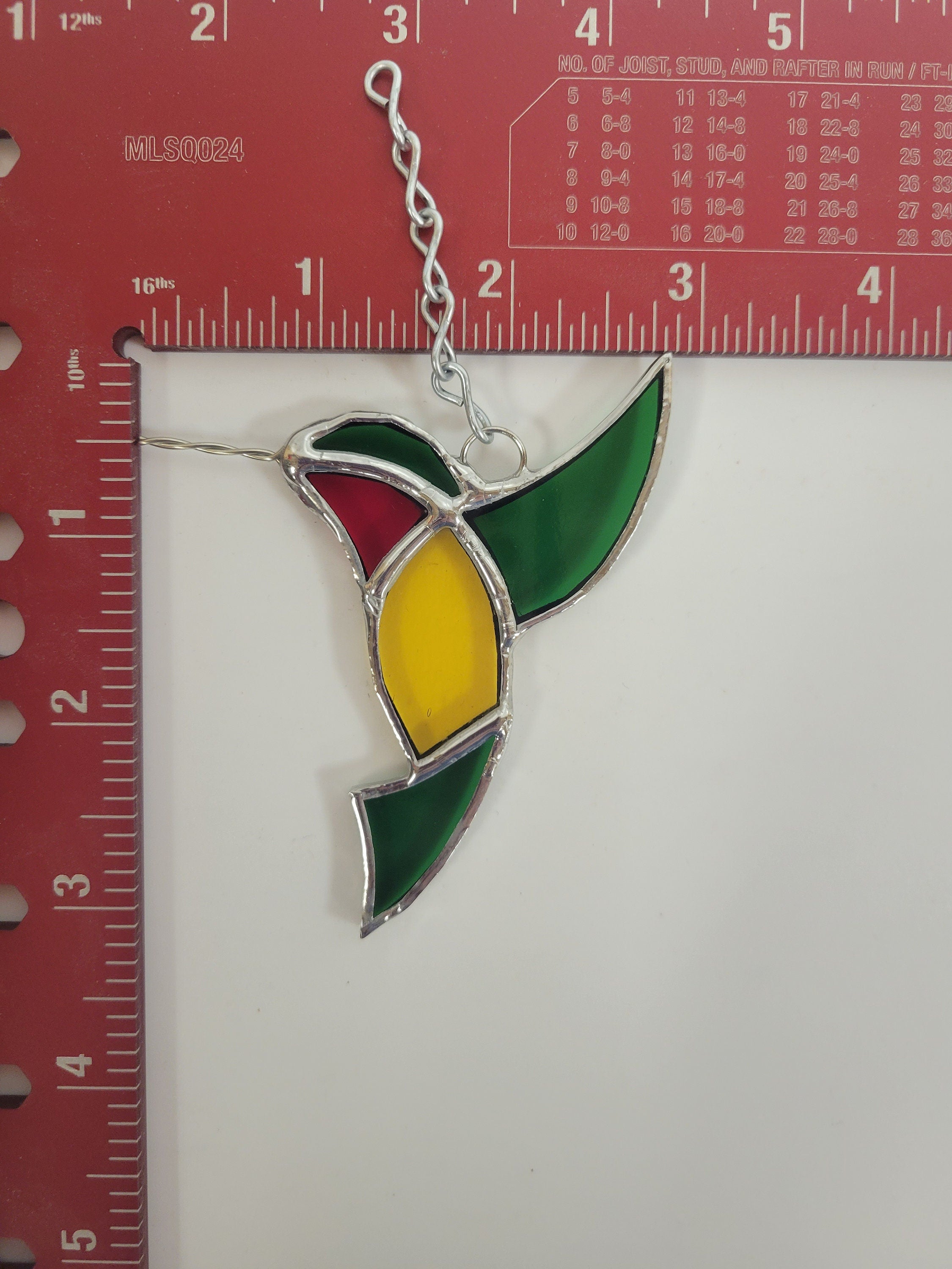 Small Stained Glass Hummingbird - Delicate Beauty in Vivid Hues