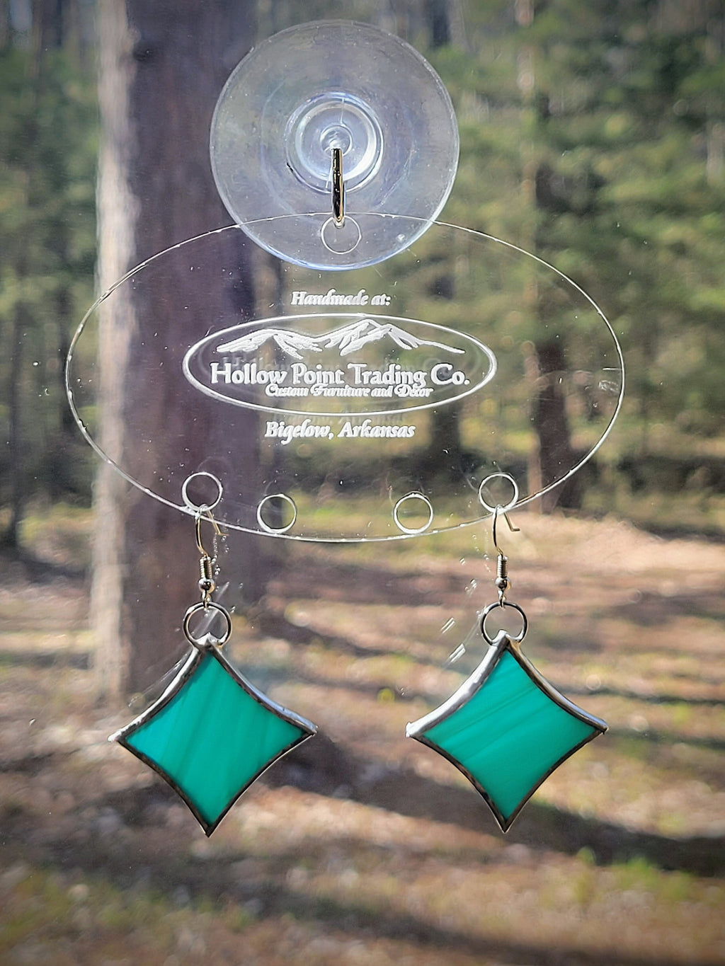 Handmade stain glass earrings - Star shape - various colors