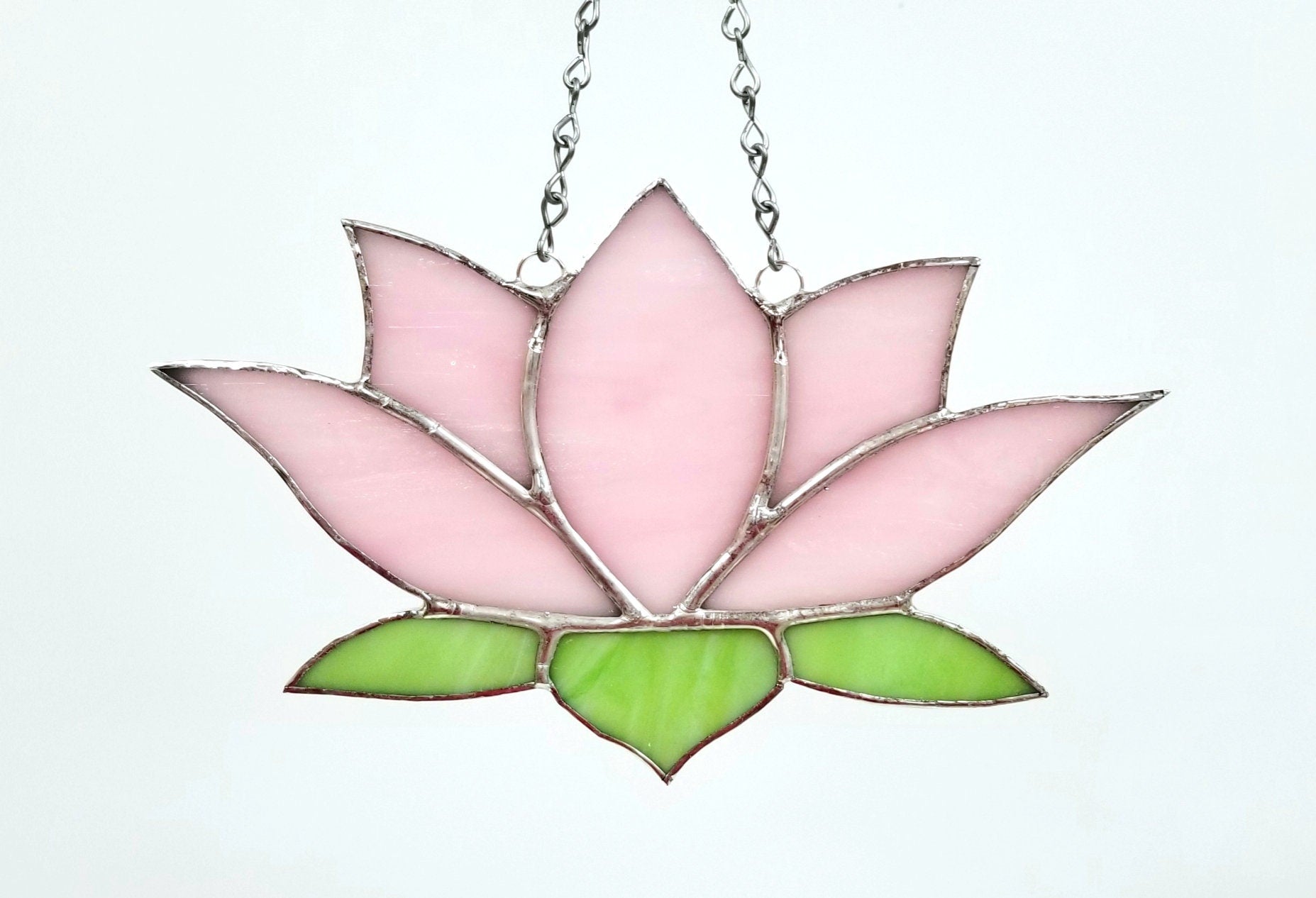 Stained Glass Lotus Flower - Serenity in Different Hues for Your Sacred Space