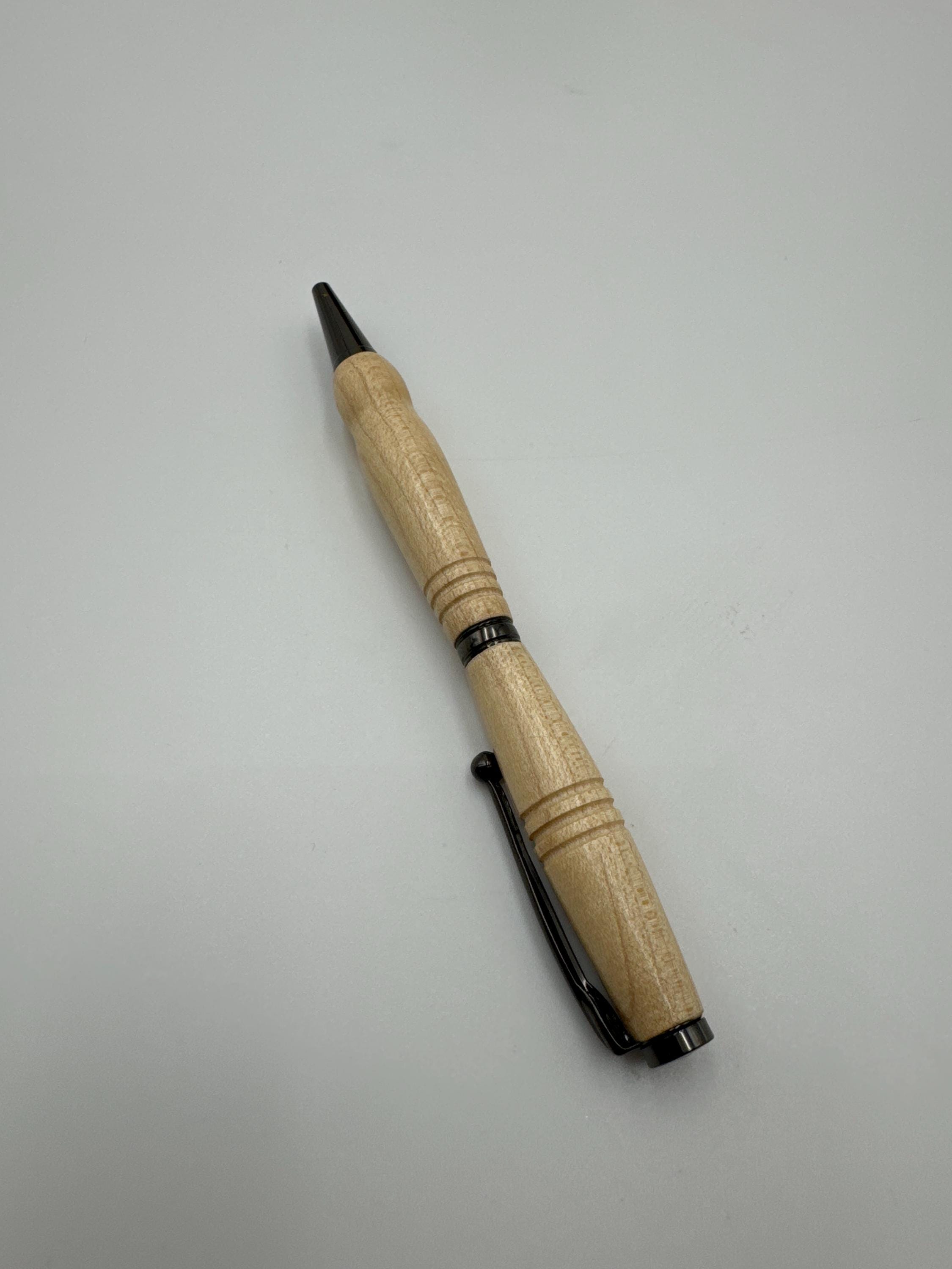 Hand-turned wooden twist pen- maple