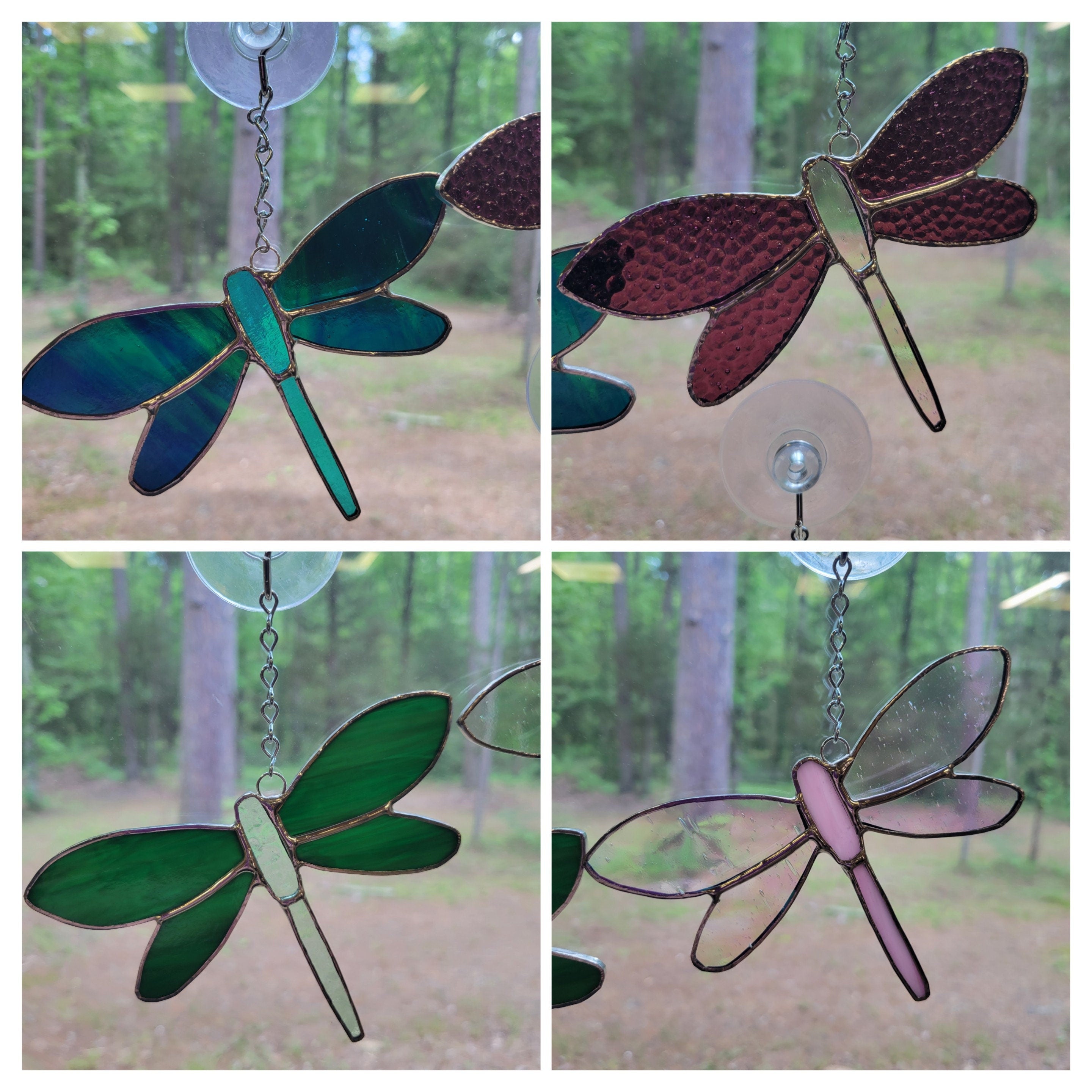 Graceful Flight in Every Hue: Stained Glass Dragonflies - Explore a Kaleidoscope of Colors