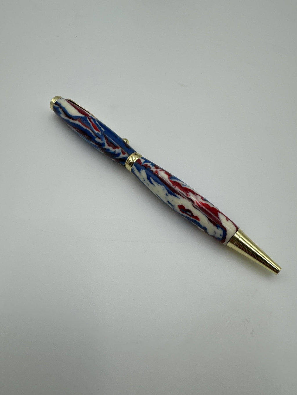 Hand-turned acrylic twist pen- "Merica "