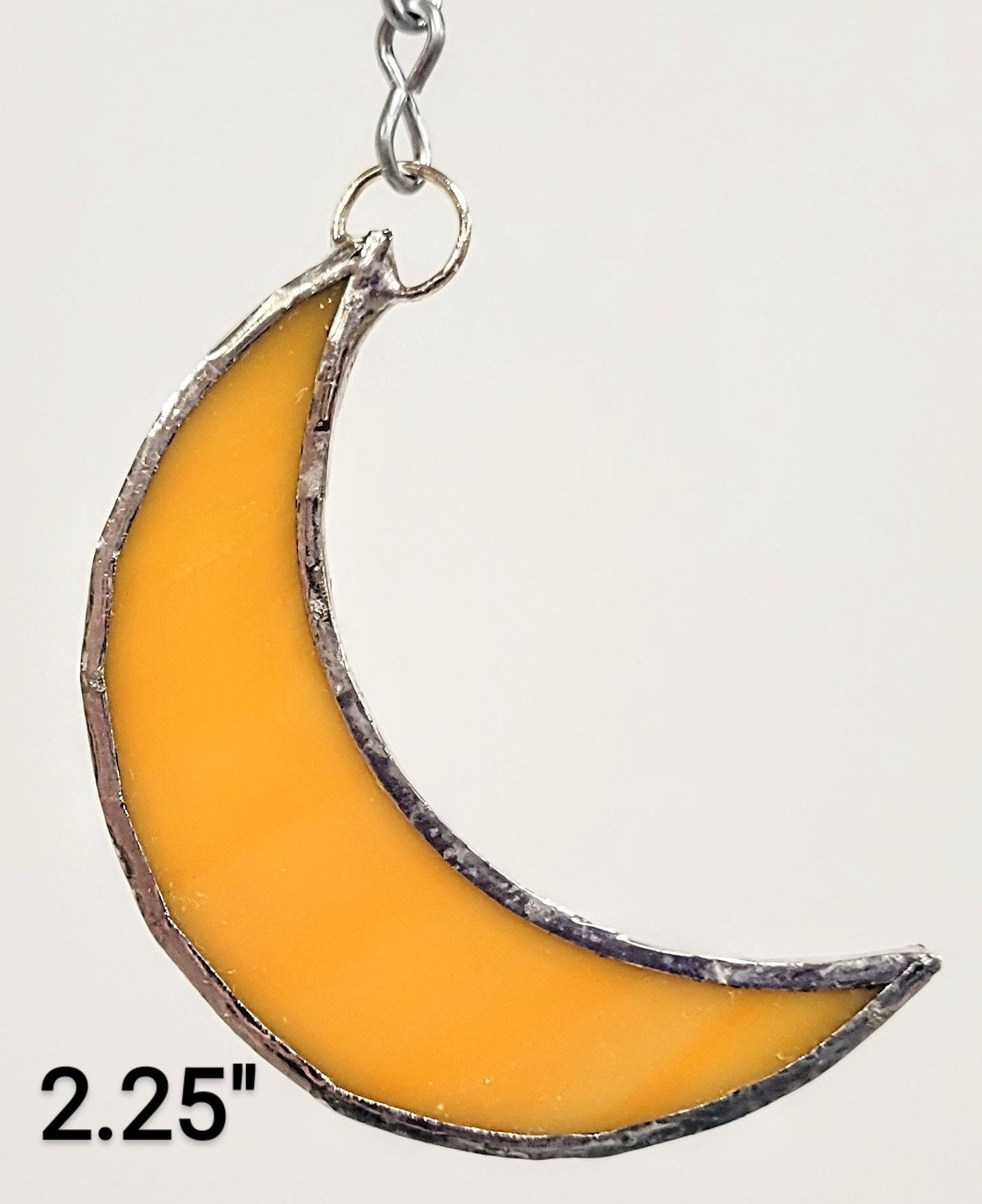 Stained Glass Crescent Moon